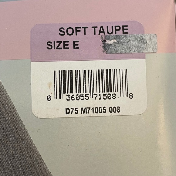 Hug Alon Nice Touch Daysheer Control Top Pantyhose Reinforce Toe Soft Taupe sz E - Picture 8 of 11